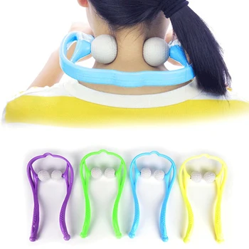 

Neck Massage Tool Pressure Relieve Hand Roller Massage Neck Shoulder Dual Trigger Point Self Massager