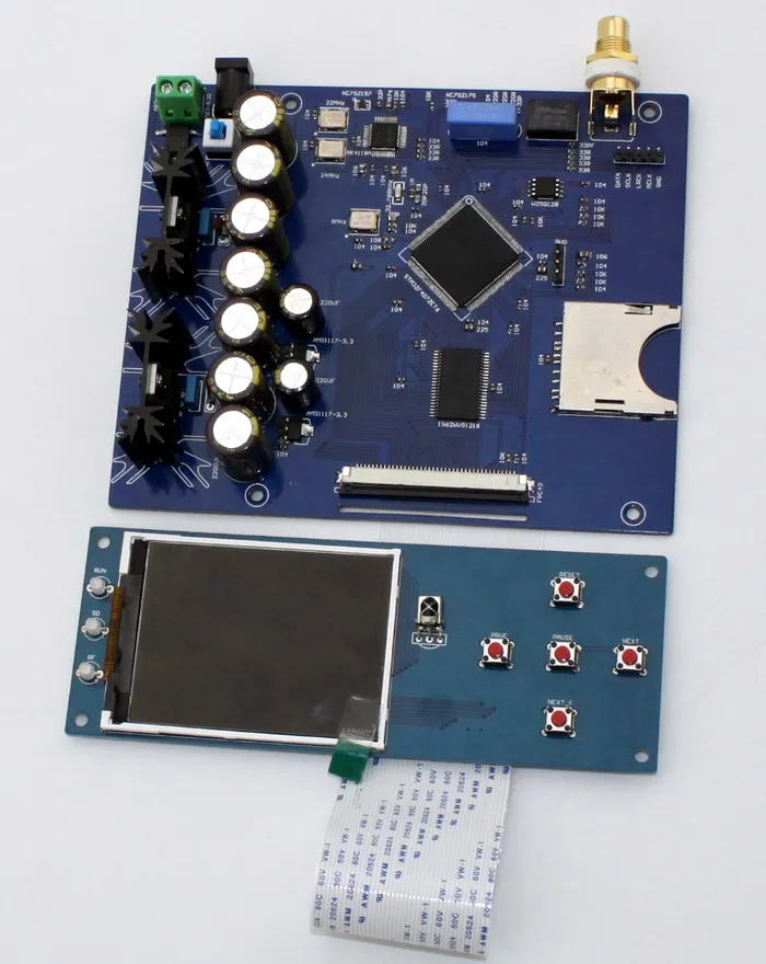 DC/AC12V SD без потерь цифровой проигрыватель II2S коаксиальный выход, STM32F407ZET6 AK4118