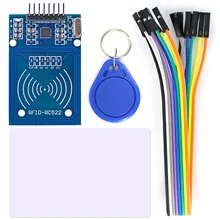 Kit de módulo de leitor de cartão, rc522 rfid, cabo 8p para arduino com cartão s50/chaveiro