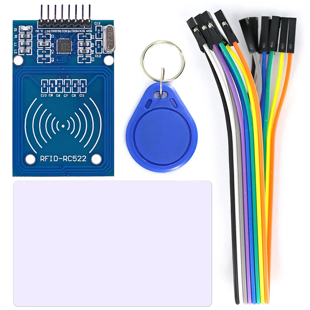 Модуль считывания rfid карт OPEN SMART RC522 комплект с кабелем 8P для Arduino картой