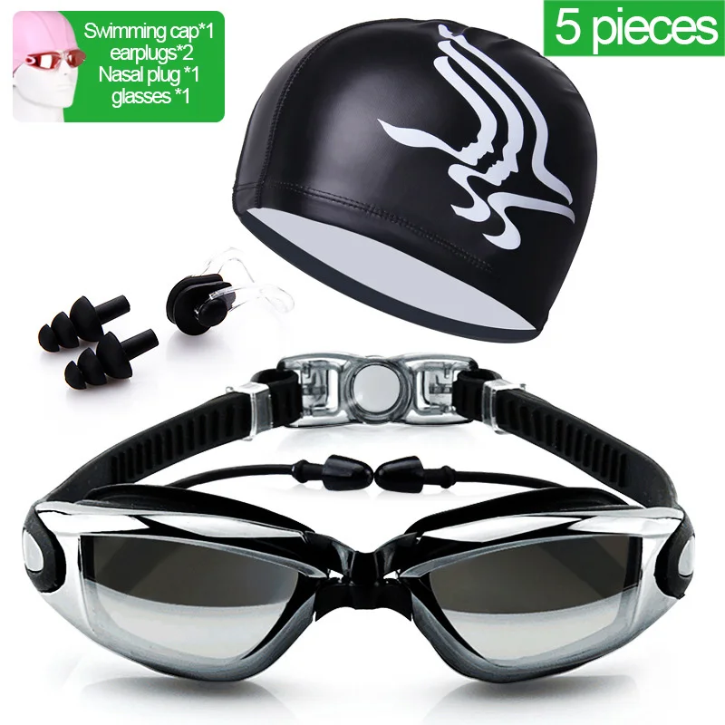

Professional Swim Goggle Adult Swim Goggles Waterproof Suit HD Anti-Fog 100% UV Adjustable Swimming Goggles For Pools