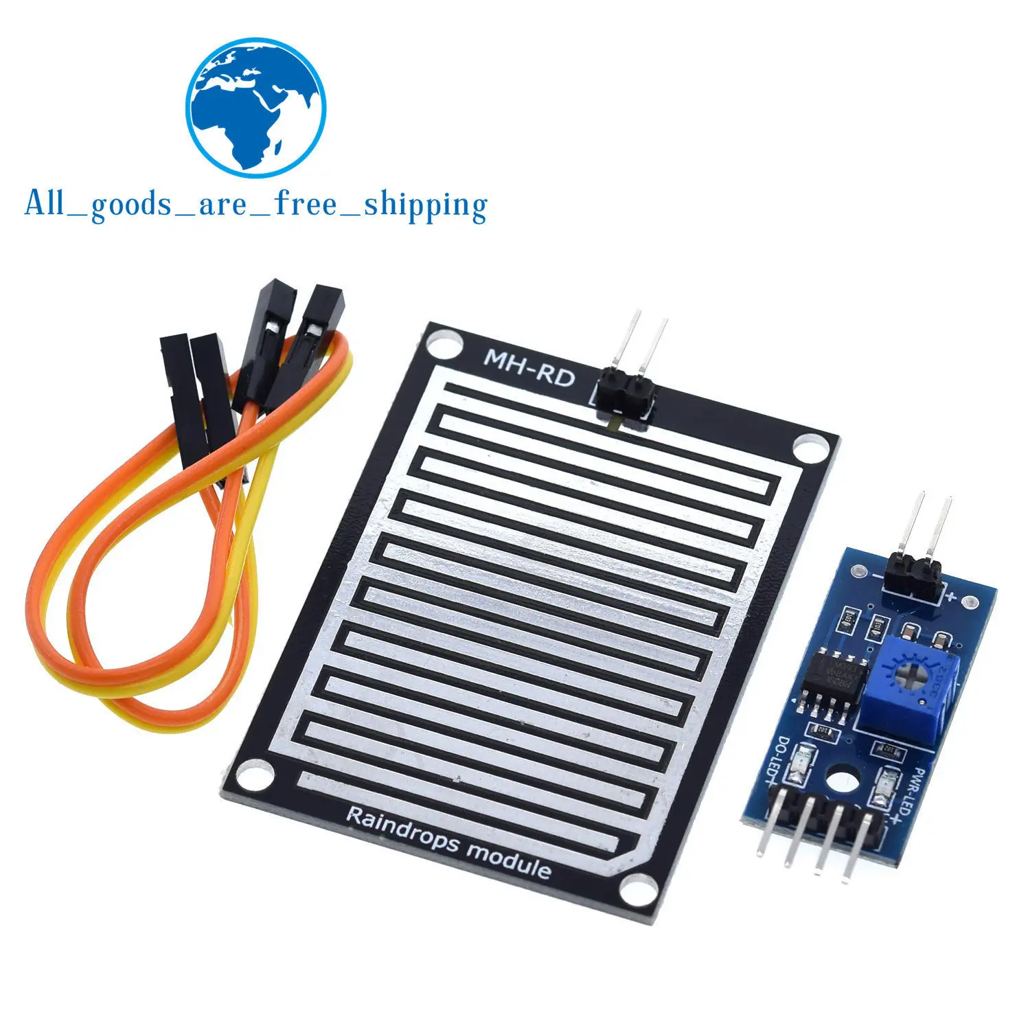 

TZT Snow/Raindrops Detection Sensor Module Rain Weather Module Humidity For Arduino