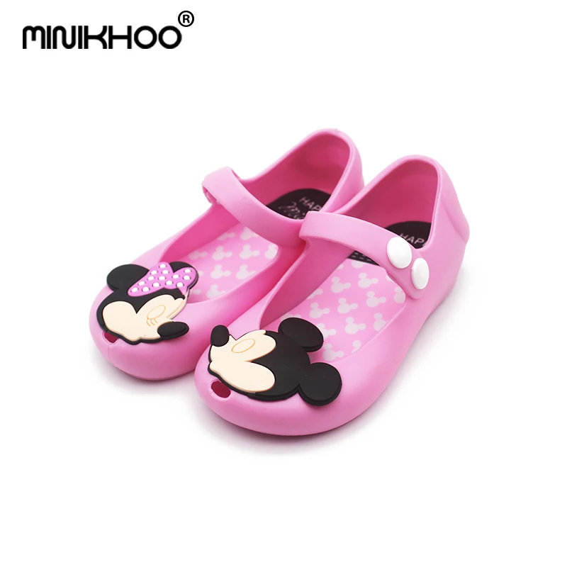 

Mini Melissa 4 Color Mickey Girl Sandals Non-slip Girl Shoes Cheap Sandals For Kids Jelly Sandals Shoes High Quality