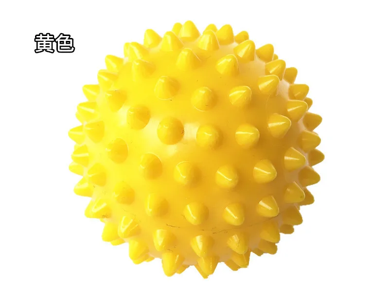 4 color PVC hand massage ball PVC soles hedgehog Sensory training grip the ball Portable physiotherapy ball Catch the ball