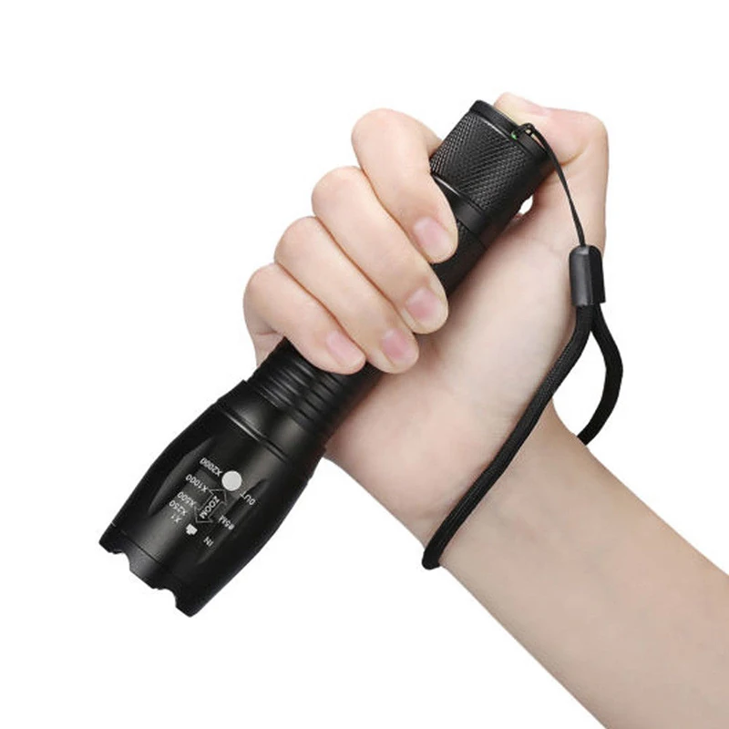 AIMIHUO Cree Xm-L T6 LED Flashlight Zoomable 5 Mode LED Torch Waterproof Flashlight Lamp Lanterna For Rechargeable 18650 Battery (28)