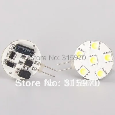 Бесплатная доставка 6 светодиодов SMD 5050 G4 светодиодная лампочка с круглой платой 1