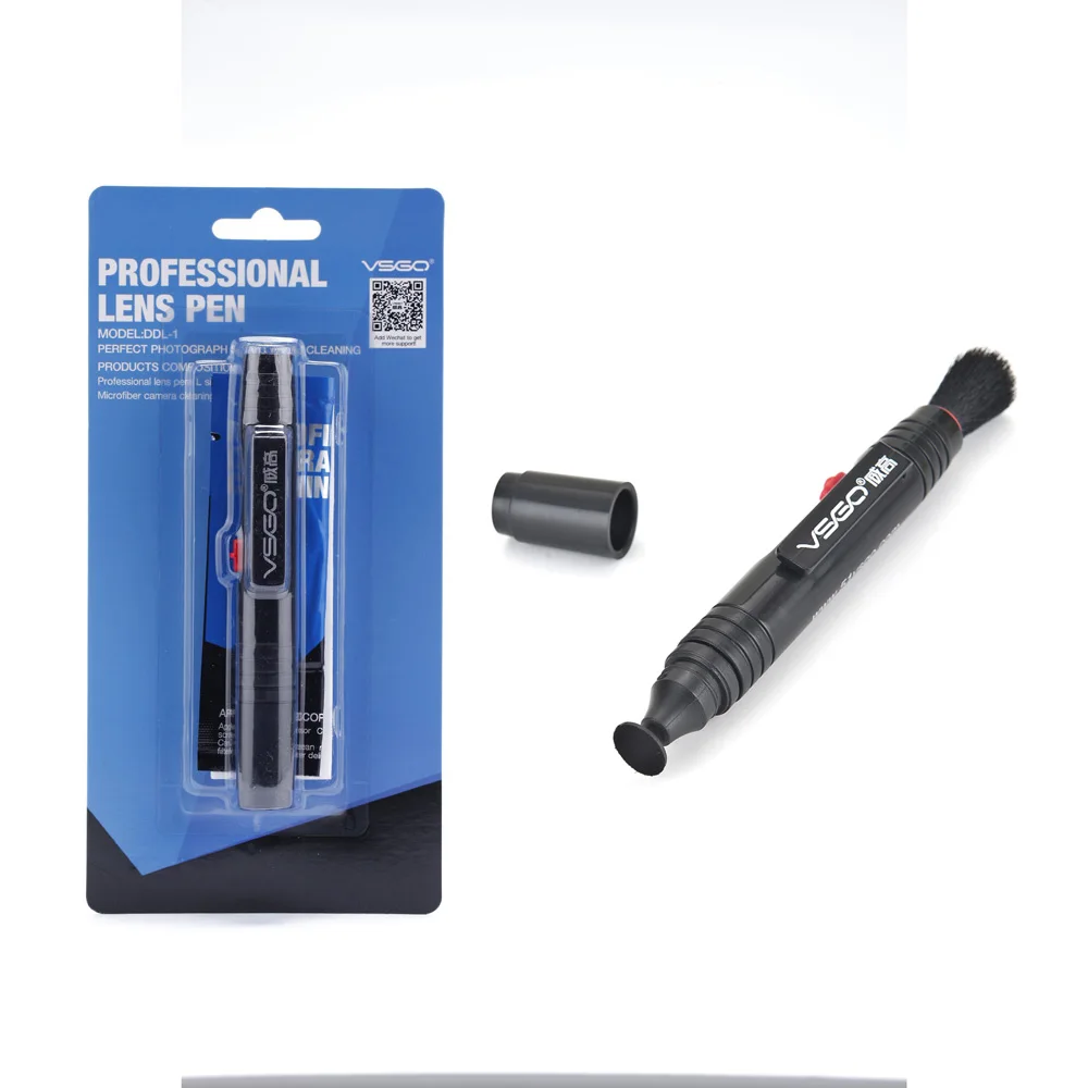 VSGO камера ручка 2 в 1 комплект объектив чистящая ручка щетка+ микрофибра чистящая ткань для цифровых линз/фильтр для очистки