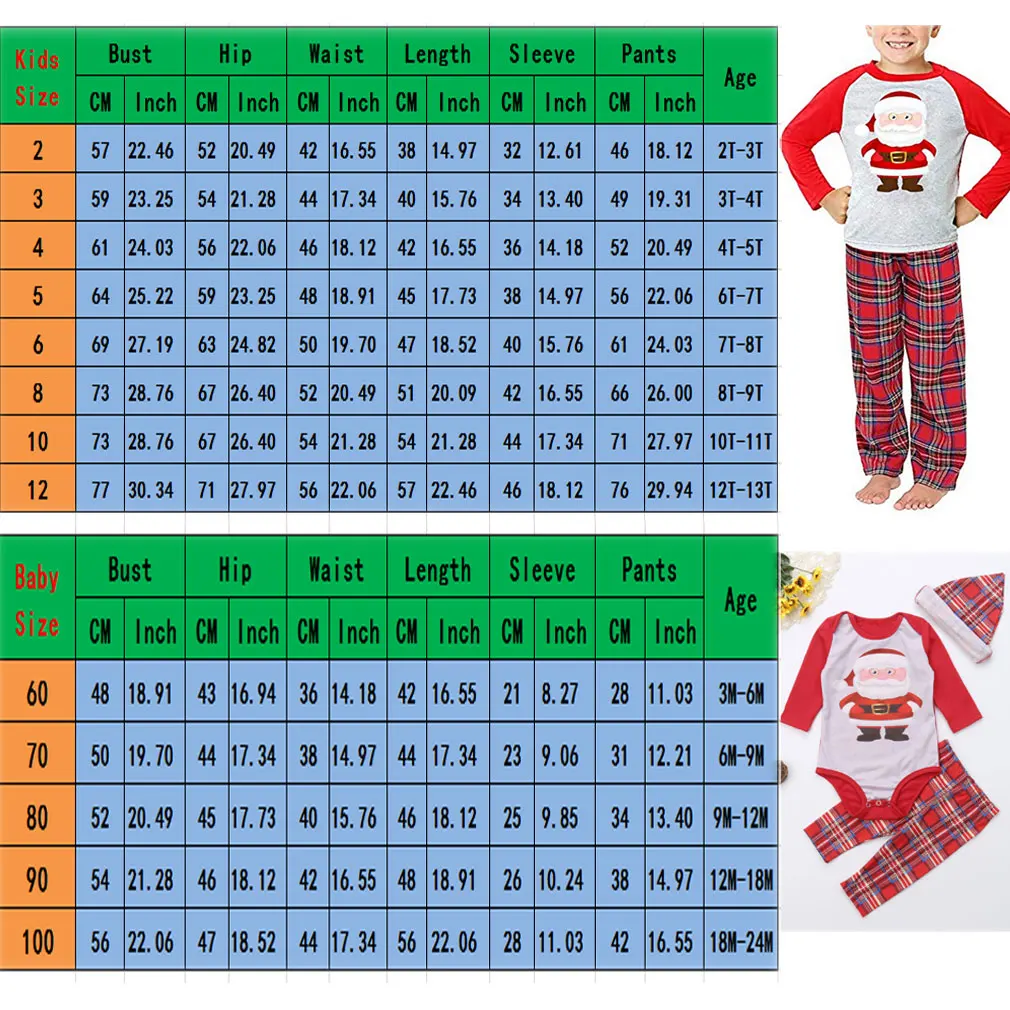Рождественский Семейный комплект с Санта Клаусом; пижамный комплект; Рождественский пижамный комплект; костюмы на год; одежда для сна для взрослых и детей