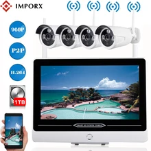 IMPORX 4CH 960P Wireless Security Camera System 1.3MP CCTV Wifi IP Camera Video Surveillance Set With 13 IMPORX 4CH 960P Wireless Security Camera System 1.3MP CCTV Wifi IP Camera Video Surveillance Set With 13
