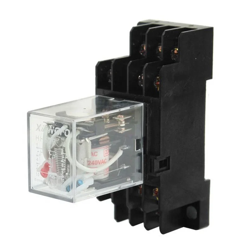 

2xHH 53P AC 220 / 240V LED Red 3PDT DIN Power Relay
