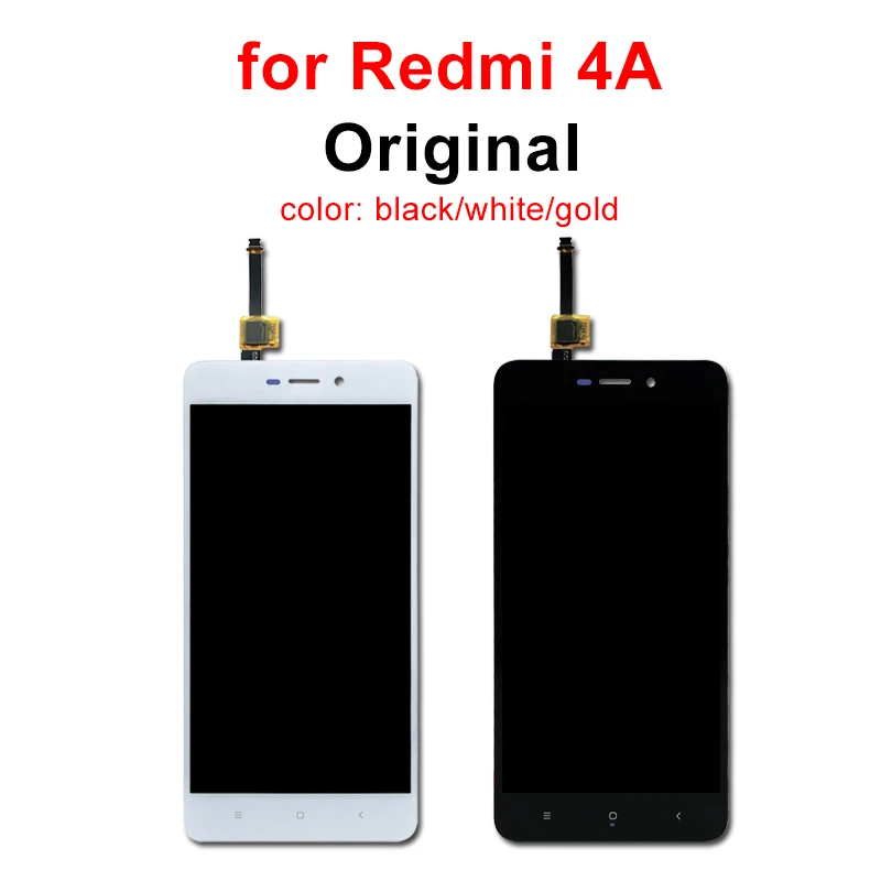 Оригинальный ЖК-дисплей для Redmi 4A ЖК-дисплей с рамкой сенсорный экран дигитайзер сборка Замена части для Xiaomi Redmi 4A ЖК-экран
