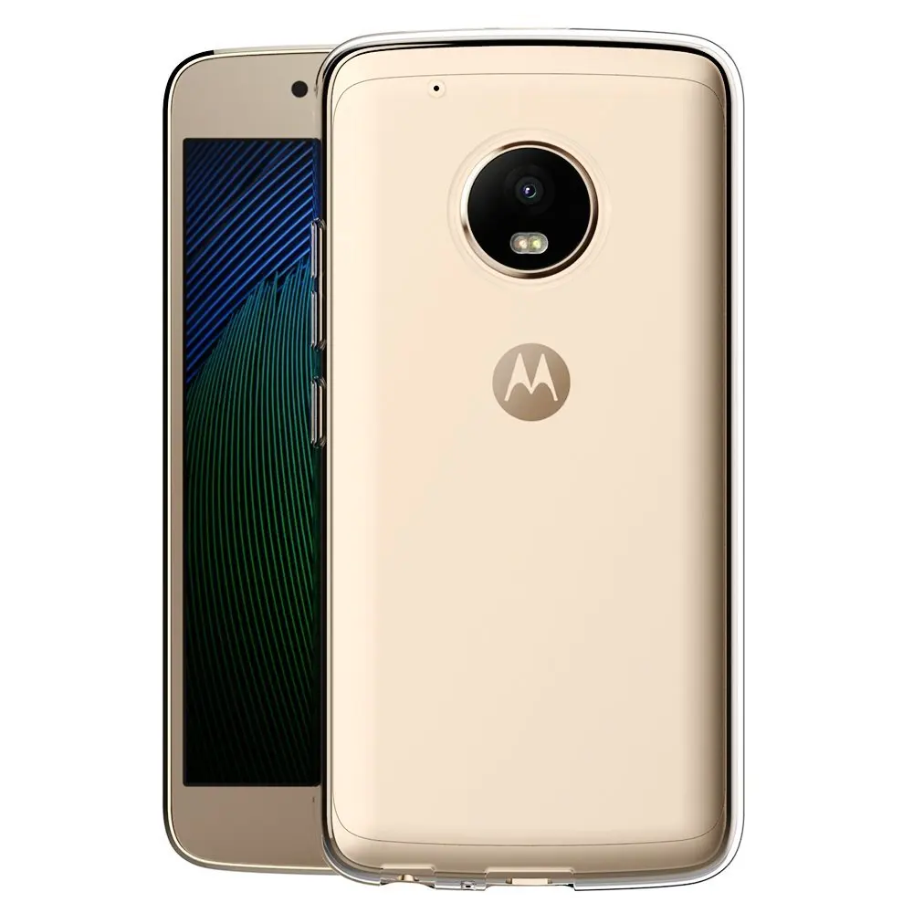 Прозрачный чехол для Lenovo Moto G5 Plus мягкий силиконовый прозрачный из тпу накладка