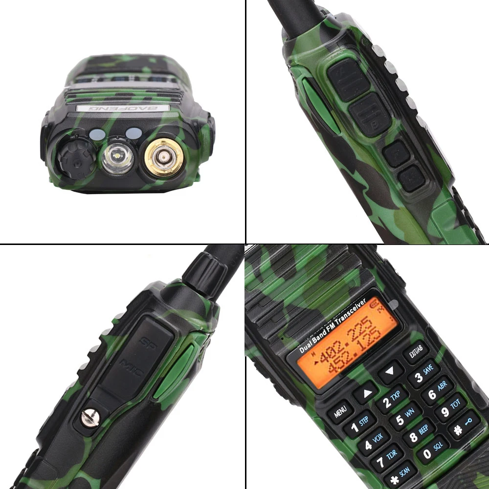 Baofeng UV 82 Plus Walkie Talkie 8 Вт Мощный аккумулятор 3800 мАч с разъемом постоянного тока