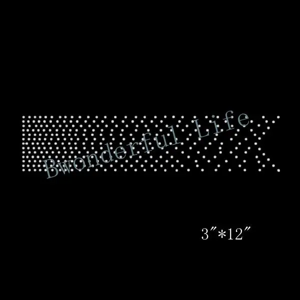 

Free Shipping wholesale cheer bow strip crystal rhinestone iron on transfer motif in nice design