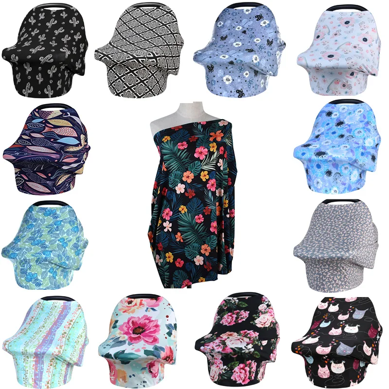 Couvertures d'allaitement allaitement couverture d'intimité bébé écharpe infantile siège auto poussette allaitement écharpe couvertures d'allaitement