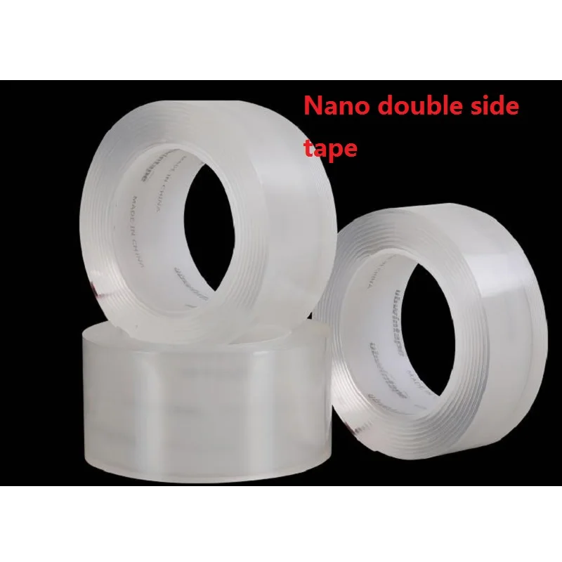 

Transparent Silicone Double Sided Tape Sticker Nano-free Magic Tape Anti-slip Fixed Adhesive Washable Recyclable Tapes