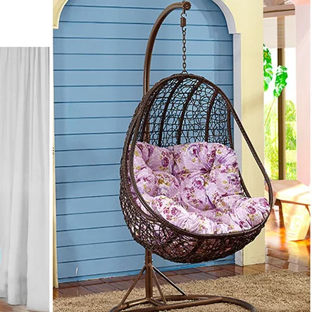 Popular rattan silla colgante huevo silla columpio de mimbre