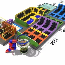 Высокое качество гимнастический фитнес батут CE сертифицированный спортивный крытый батут HZ-5826