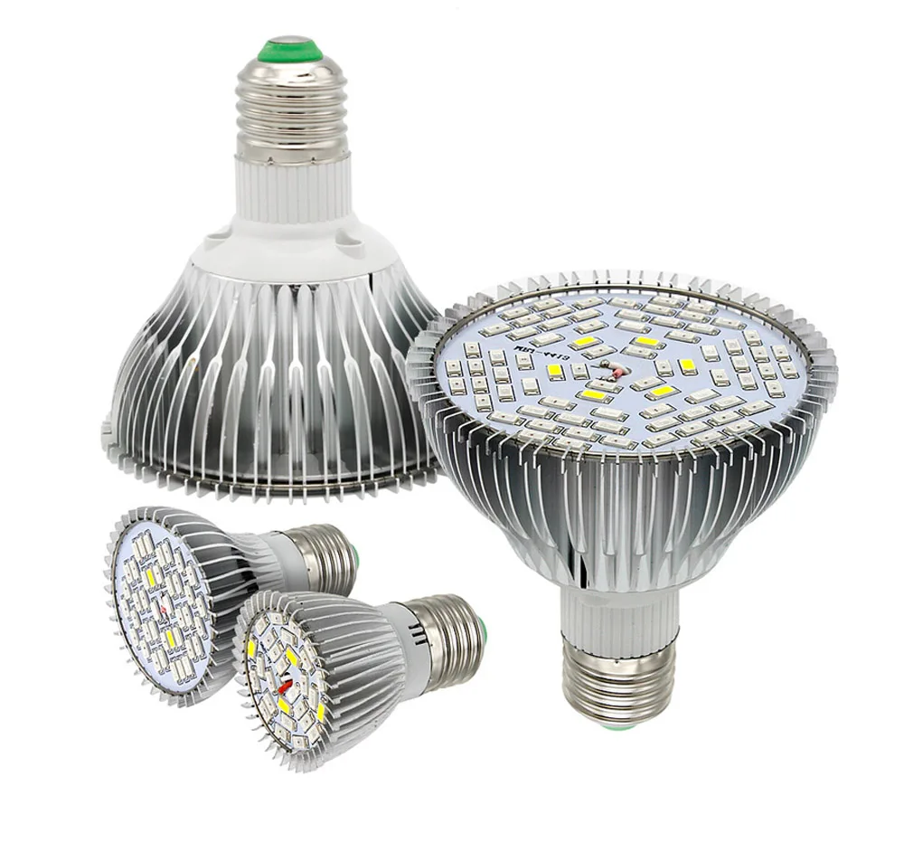 Светодиодная лампа полного спектра для выращивания растений E27 85 265 в SMD 21 500LED s 5 Вт