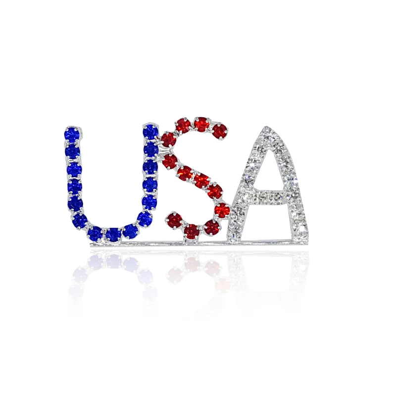 Souvenir Gift of United States of America Hand made Brooch Jewelry "USA