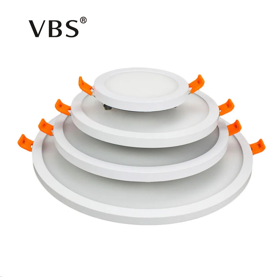

Dimmable LED Panel Light 6W 12W 18W 24W Ultra Thin Frame Led Panel Down light Square Round Led Ceiling Lamp AC 85-265V Led Light