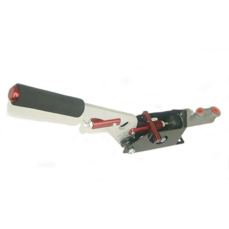 Red Universal Car Hydraulic Handbrake Vertical & Horizontal 25cm Rally Racing E-Brake Lever Device Master Cylinder