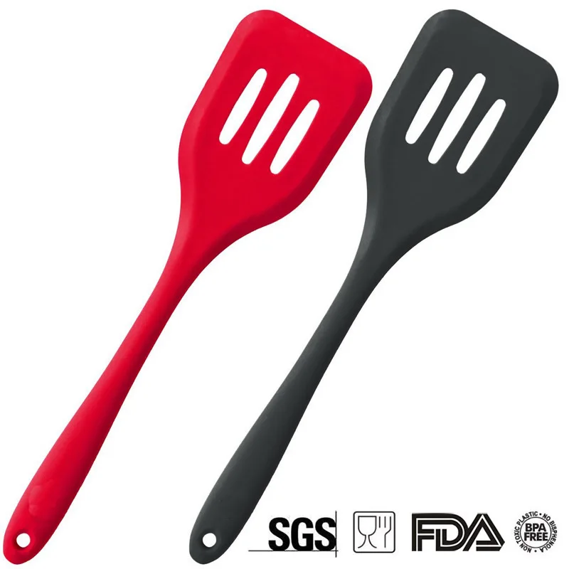 

Silicon Kitchen Cooking Utensil Spoon Turner Spatula Soup Ladle Heat Resistant Non Stick Easy Cleaning Cooking Tools