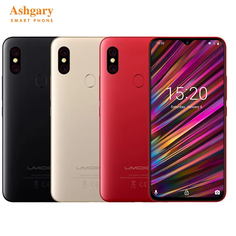 UMIDIGI F1 4G смартфон 6,3 ''Android 9,0 Helio P60 Octa Core 2,0 GHz 4 GB Оперативная память 128 GB Встроенная память 16.0MP отпечатков пальцев 5150 мАч мобильные телефоны