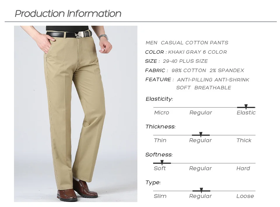 Большие размеры 40 мужские весенние летние брендовые новые деловые повседневные брюки мужские Промытые хлопковые однотонные модные мягкие