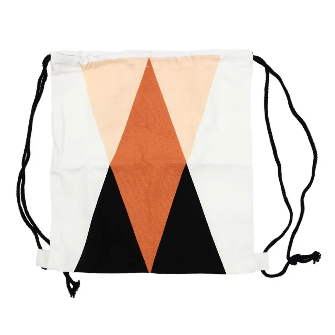 

Cotton Canvas Drawstring Travel Backpack Student Book Bag Print