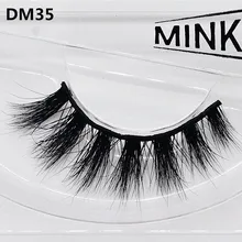 DM35 новые качественные толстые 3D норковые волосы Накладные ресницы трехмерные многослойные натуральные реалистичные упругие черные 1