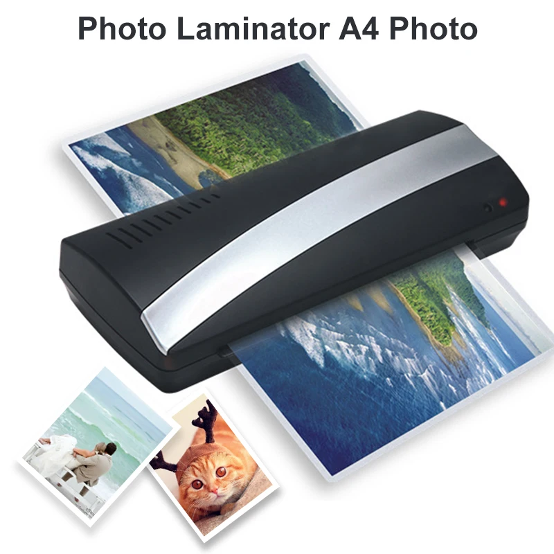 

A4 Photo Laminator Paper Film Document Thermal Hot 250mm/Min 160 Degree Fashion Convenient File Office Photo Laminating Machine
