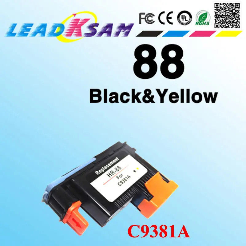 C9381A черная/желтая совместимая с печатающей головкой hp88 для 88 Officejet Pro K550 K550dtn K550dtwn