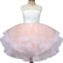 Pretty bowtie Satin Flower Girls Dresses white & black Lace 2018 Beaded Appliqued Dresses For Girls Kids Prom Dresses girls quality pretty satin flower hem trailing girl dresses 2018 beaded appliqued dresses for girls kids prom dresses vestido daminha
