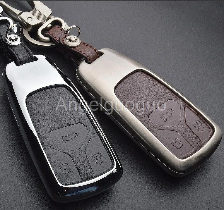 Metal key protect shell key cases  bag  cover for AUDI 2016 2017 Q7 A4L TT  TTS