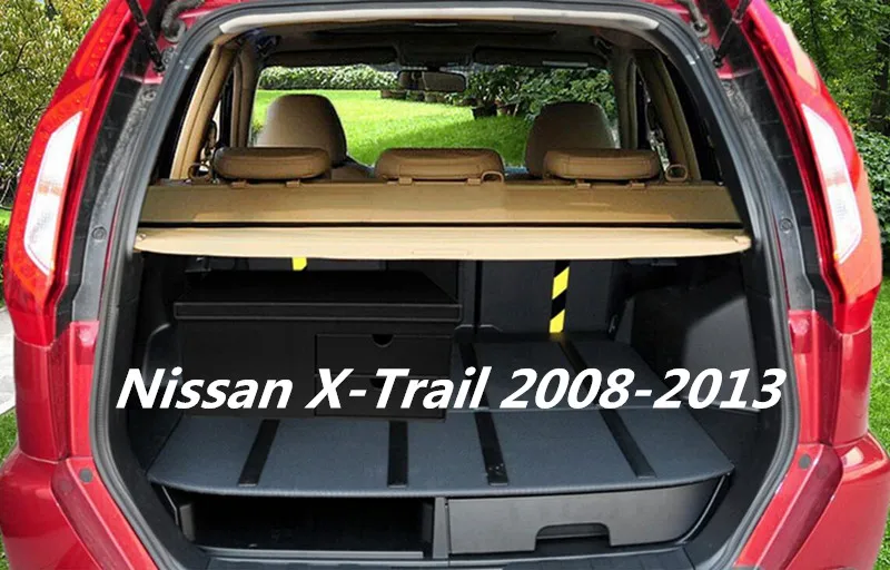 

JIOYNG Car Rear Trunk Security Shield Cargo Screen Shield shade Cover Fits For Nissan X-Trail 2008 2009 2010 2011 2012 2013