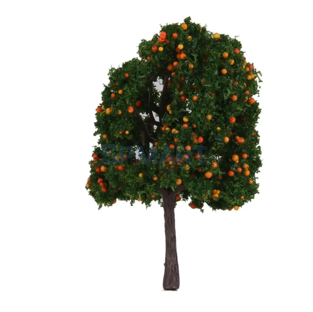 

20pcs Model Orange/Yellow /Pink Fruit Trees Train Railway Layout Scale 1/100 6CM