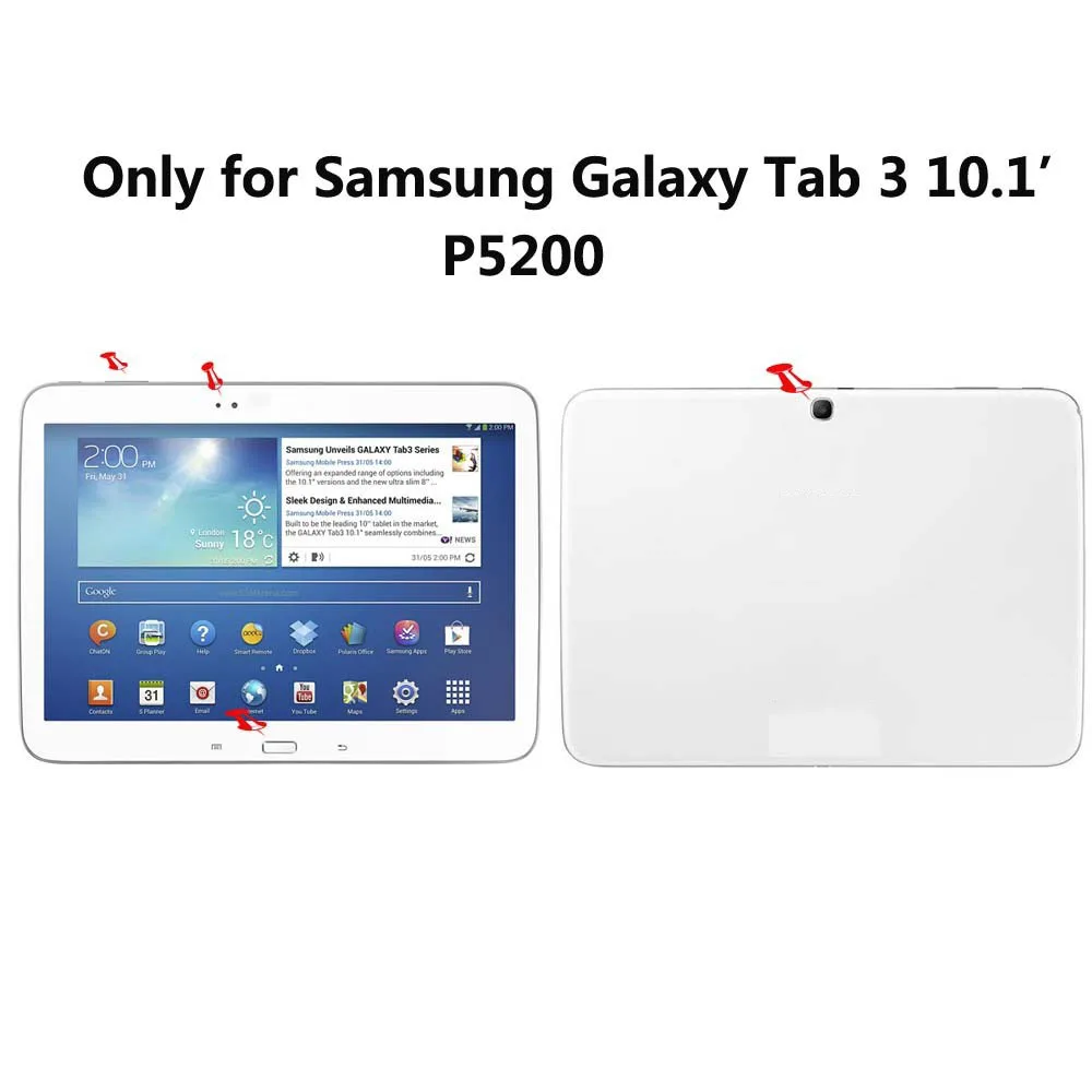 Закаленное стекло для Samsung Galaxy Tab3 Tab 3 10 1 P5200 защитная пленка на весь экран защита