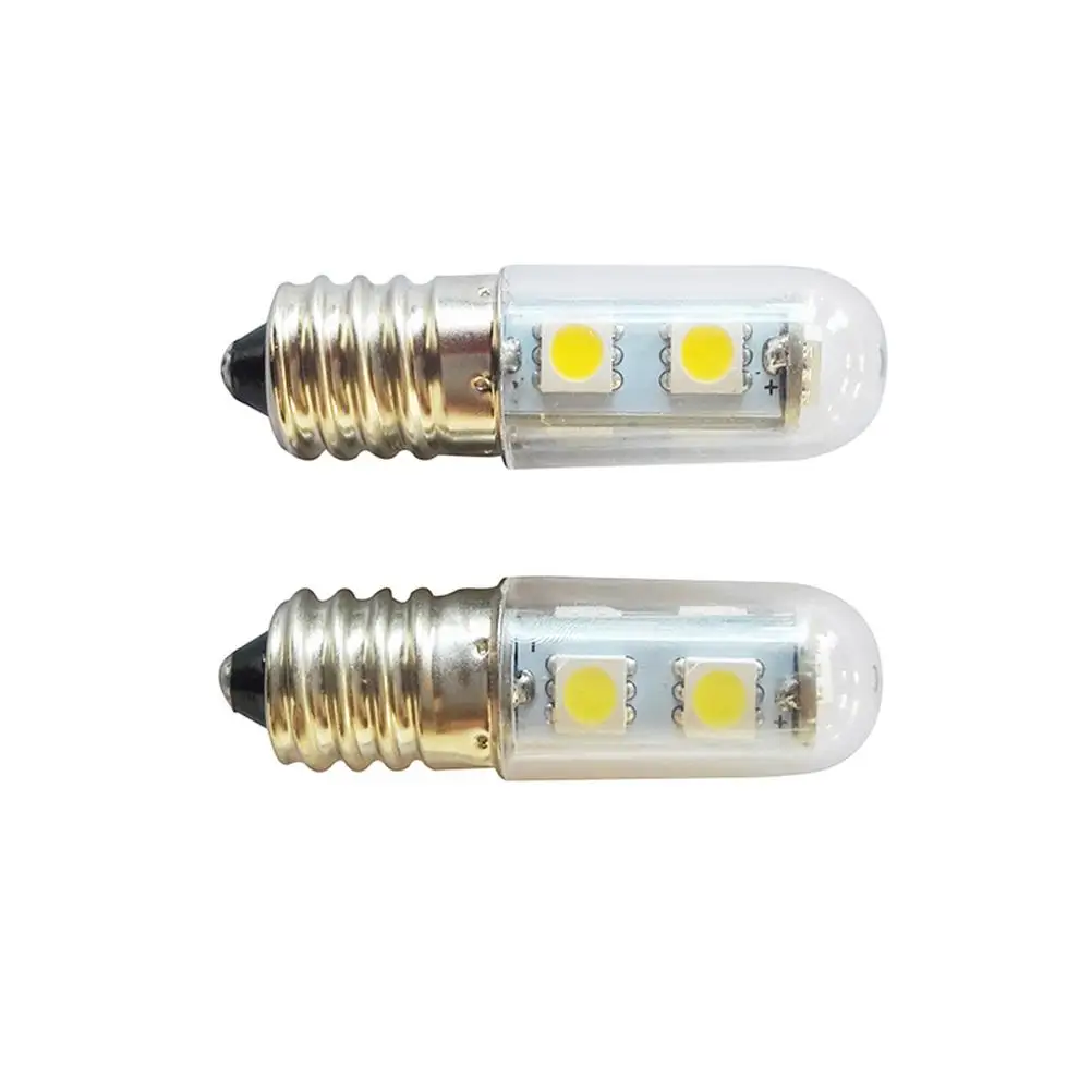 E14 винт светодиодный холодильник лампы лампа швейной машины 5050 1,5 Вт энергосберегающие лампы с прозрачной крышкой 220V