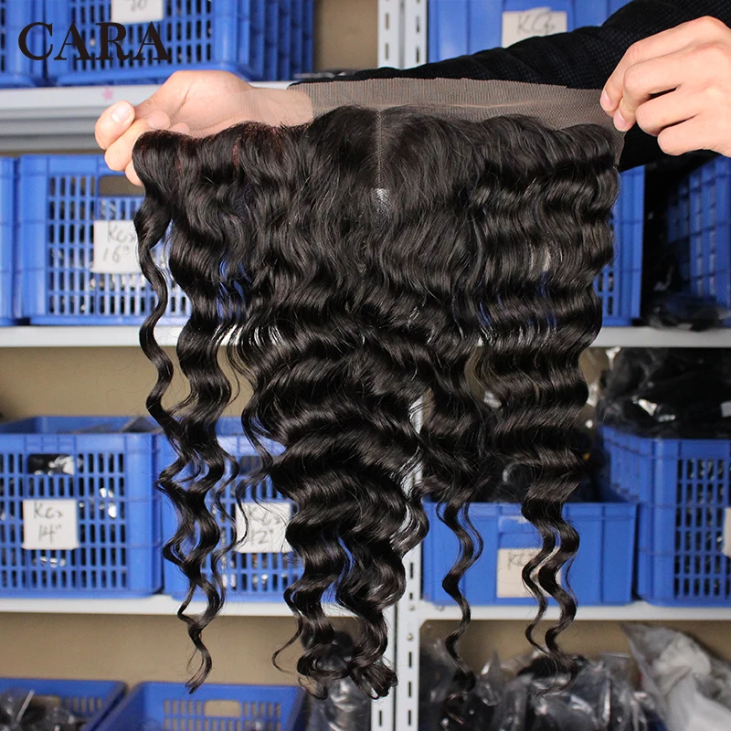 Loose Wave Bundles With Frontal Closure 3 Brazilian Hair Weave Bundles With Closure 4 Pieces/Lot Remy Human Hair 13x4 Lace CARA Loose Wave Bundles With Frontal Closure 3 Brazilian Hair Weave Bundles With Closure 4 Pieces/Lot Remy Human Hair 13x4 Lace CARA