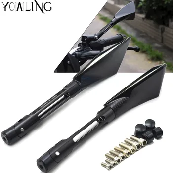 

Moto Motorbike Side Mirrors For KAWASAKI ZX-6R ZX-6RR Z750S KLE 500/650 VERSYS KLR650 Z250 Z300 Motorcycle Rearview Side Mirrors