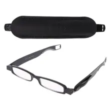 Вращающиеся 360 градусов складные очки для чтения с диоптрическим чехлом для мужчин и женщин складные пресбиопии 1,0 1,5 2,0 2,5 3,0 3,5
