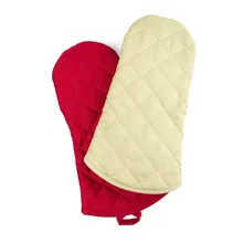 1 шт. теплоизолированная духовка перчатки Микроволновая печь скольжения перчатки более плотный и длинный вышивка хлопок решетка термостойкие для плиты рукавицы приготовления пищи