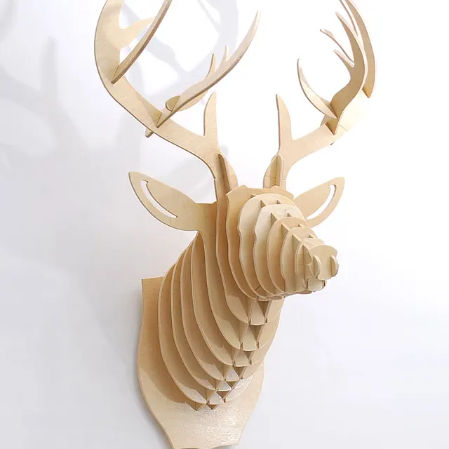 J E High End 25 1 Height Deer Head Wall Decor Wood Craft Self Build J E High End 25 1 Height Deer Head Wall Decor Wood Craft Self Build