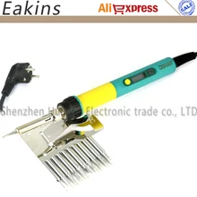 ЕС plug CXG 936d + Цифровой ЖК-ДИСПЛЕЙ с подсветкой Регулируемая температура Электрический паяльник 220 В 100 Вт припоя + 900 М совет 10 шт.