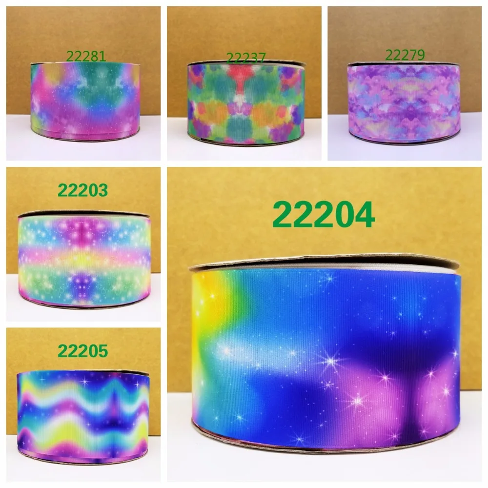 

Free shipping 50 yard per size ombre ribbon printed grosgrain ribbon 22281