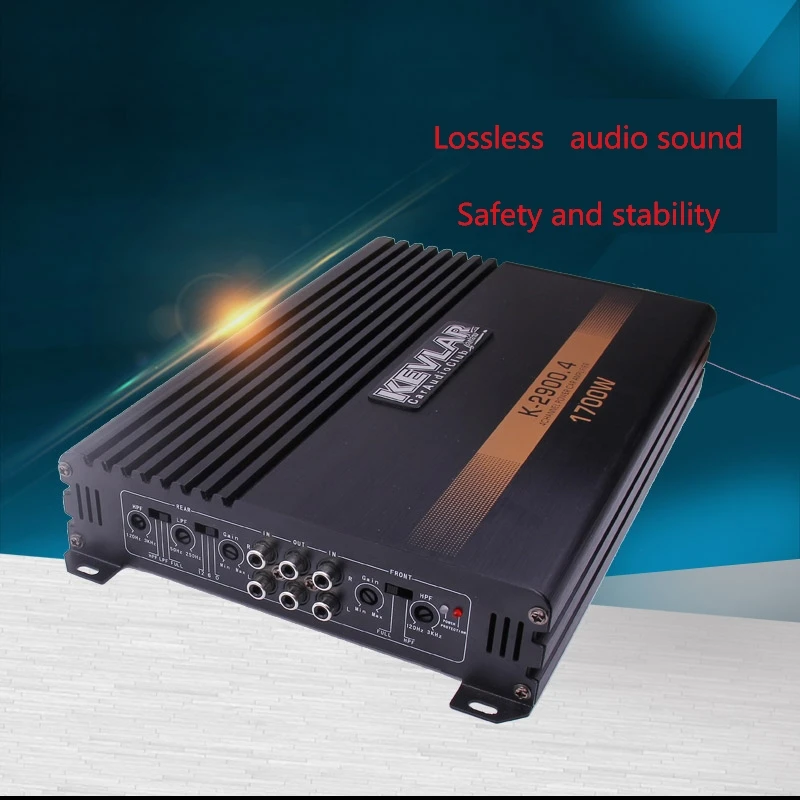I Key Buy High Power 1700W Professional Audio Car Amplifier 4 Way 4 Channel 12V Auto