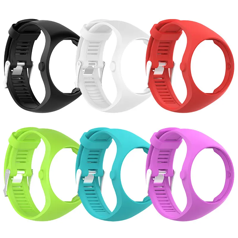 

Replacement Rubber Watch Band Strap Bracelet Watchband for Polar M200 Smart Watch with Metal Buckle Wearable Devices Accessories