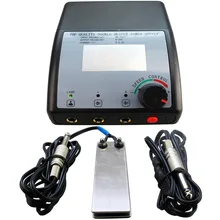 Источники питания для татуажа комплект ЖК-дисплей Дисплей двойной ourput цифровой Источники питания для татуажа педаль переключатель Клип шнур татуировки комплект поставки