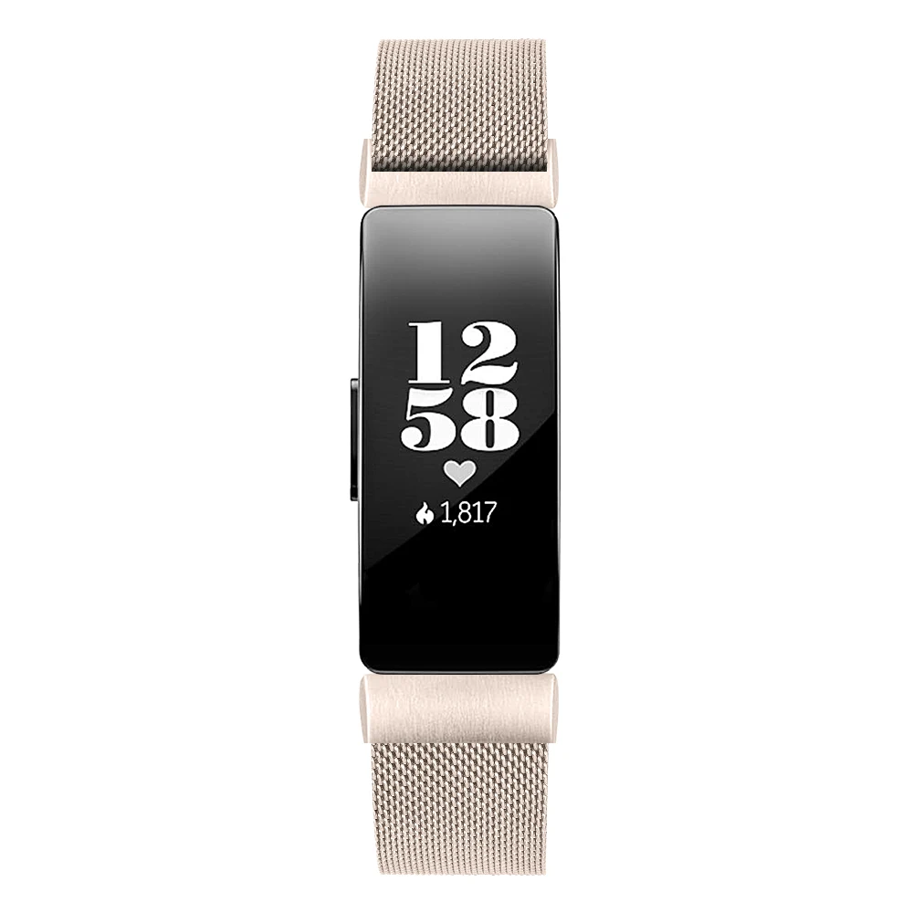 OULUCCI для Fitbit Inspire Hr ремешок из нержавеющей стали часов сетка петля Металлический